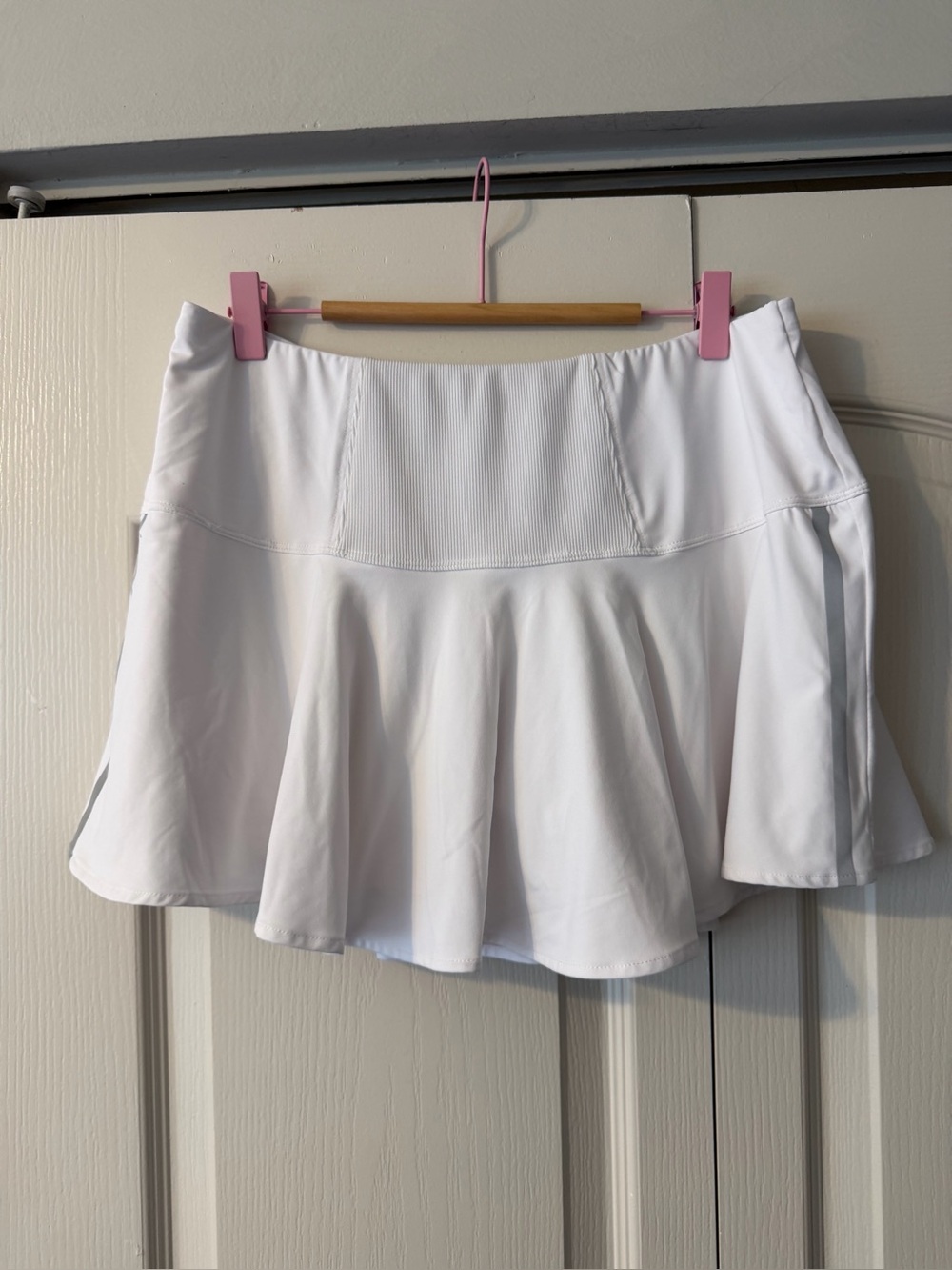 Lucky in Love White Flared Athletic Skort
